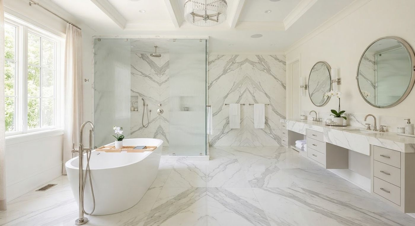 A bathroom in 3D