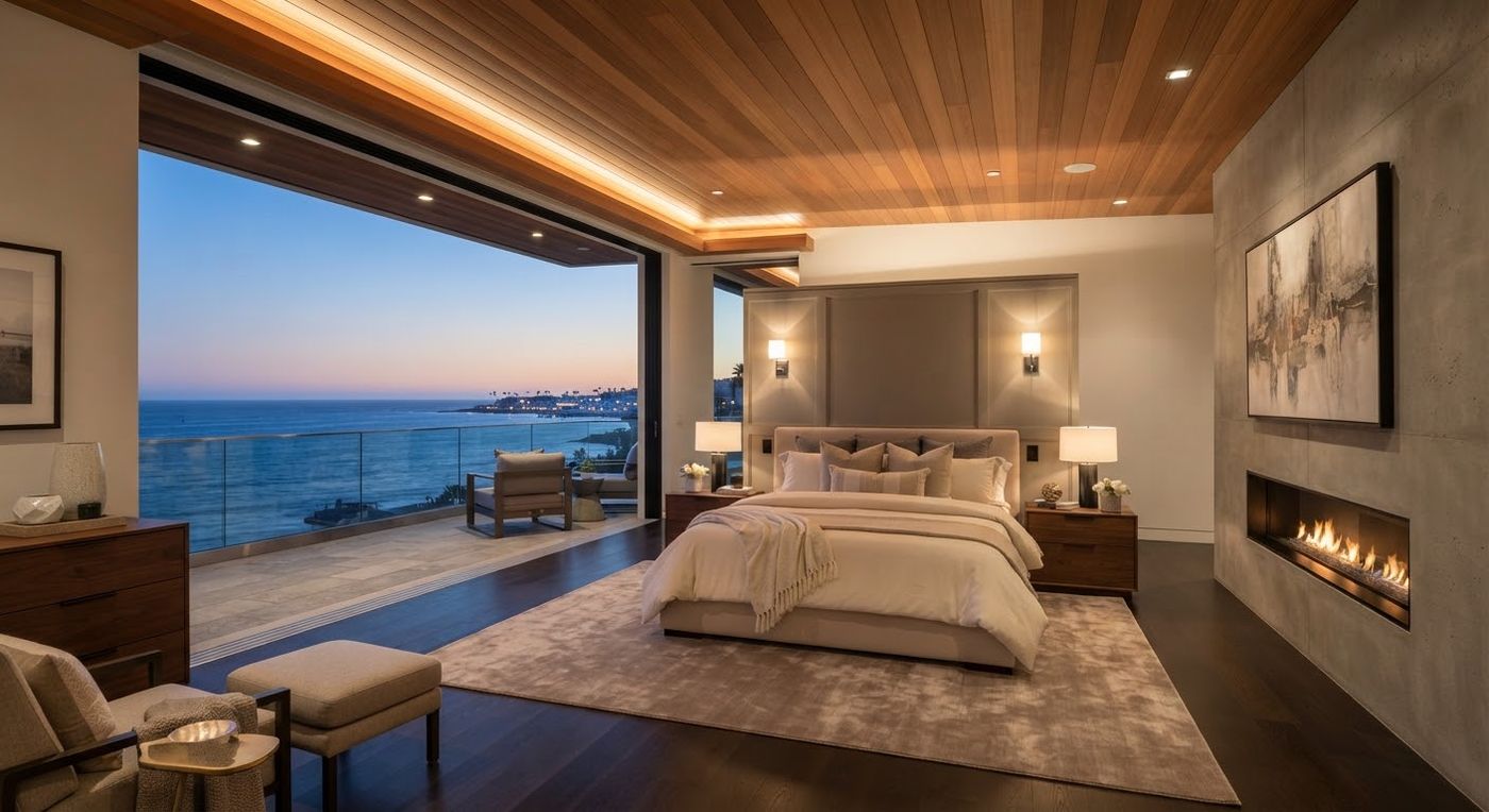 A bedroom in 3D